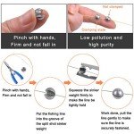 Fishing Weight Sinkers Kit, 81pcs Assorted Drop Bass Sinkers Split Shot Sinkers Coin Weights Saltwater Casting Fishing Sinkers Set with Tackle Box