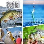 Fishing Weight Sinkers Kit, 81pcs Assorted Drop Bass Sinkers Split Shot Sinkers Coin Weights Saltwater Casting Fishing Sinkers Set with Tackle Box