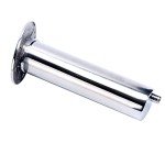 Amarine Made (Set of 2) Heavy Duty Stainless Steel 316 Deluxe Rod Holders with Drain, Flush Mount Fishing Rod Pole Holders, 15 Degree