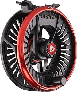 Greys Tail Fly Reel, Size 5/6, Features Cutting Edge Design and Precision Manufacturing, Sealed Carbon Disc Drag System, Includes Reel Pouch