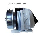 Spincast Fishing Reel 12LB Smooth Drag 3.4:1 Gear Ratio Trouble Free Push Button Bait Casting Right Hand Retrieve,Durable All-Metal Gears Pre-Spooled with 0.28mm 120m Monofilament Line (White)