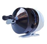 Spincast Fishing Reel 12LB Smooth Drag 3.4:1 Gear Ratio Trouble Free Push Button Bait Casting Right Hand Retrieve,Durable All-Metal Gears Pre-Spooled with 0.28mm 120m Monofilament Line (White)