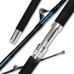 Fiblink Saltwater Offshore Heavy Trolling Fishing Rod Big Game Conventional Boat Fishing Roller Rod Pole with All Roller Guides (2-Piece,7-Feet 6-Inch,30-50lb)