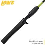 Lew's Crappie Thunder Casting Fishing Rod, 5-Foot 6-Inch 2-Piece Fishing Rod, Light Power, Fast Action, Premium 2-Piece Graphite Blank, EVA Full Length Handle, Crappie Thunder Green