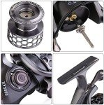 Sougayilang Fishing Reel 13+1BB Light Weight Ultra Smooth Aluminum Spinning Fishing Reel with Free Spare Graphite Spool (XY2000)