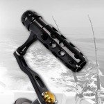 Fiblink Trolling Fishing Reel Boat Fishing Conventional Fishing Reel Aluminum Alloy Body Large Line Capacity Double Brake 55 LBs Max Drag (10000(Right Handed)-Black&Gold)