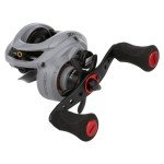 Abu Garcia Zata Baitcast Low Profile Fishing Reel, Compact, Lightweight Fishing Reel, Graphite Frame and Sideplates, Left Handle Position, Bent Handle Design