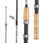 Sougayilang Spinning & Casting Rods, Strong Carbon&Glass Composite Fishing Rod with Stainless Steel Line Guides for Bass, Trout, Panfish, Catfish - Spinning- 5'6"