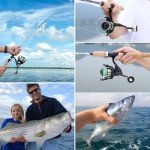 Sougayilang Spinning & Casting Rods, Strong Carbon&Glass Composite Fishing Rod with Stainless Steel Line Guides for Bass, Trout, Panfish, Catfish - Spinning- 5'6"