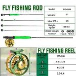 Sougayilang Standard Fly Fishing Combo Starter Kit, 5/6 Weight 9' Fly Rod with SuperPolymer Handle, Accessories, CNC Fly Reel, Carrying Case, Fly Box Case & Fishing Flies