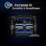 Piscifun Chaos XS Baitcasting Fishing Reel, Reinforced Metal Body Round Baitcaster Reel, Smooth Powerful Saltwater Inshore Surf Trolling Reel, Conventional Reel for Catfish (Black 50 Right Handed)