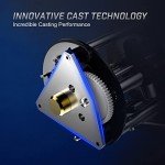 Piscifun Chaos XS Baitcasting Fishing Reel, Reinforced Metal Body Round Baitcaster Reel, Smooth Powerful Saltwater Inshore Surf Trolling Reel, Conventional Reel for Catfish (Black 50 Right Handed)