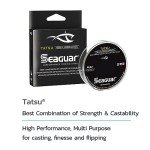 Seaguar Tatsu 100% Fluorocarbon Fishing Line DSF, 15lbs, 200yds Break Strength/Length - 15TS200