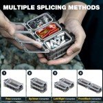 Ghosthorn Fishing Gear Set Fishing Tackle Box with Tackle Included Fishing Accessories Kit Organized fishing Lures Hooks Weights Beads for Bass Trout Walleye (340pcs Fishing Accessories Kit)