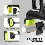 Fishing Rod Holders for Boat, Upgraded Fishing Pole Holders with Enlarge Clamp for Most Rod, Adjustable Fishing Rod Rack Fit Round/Square Tubes（2Pack）