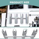 Xinkunmarine Aluminium Fishing Rod Holders for Boat, Wall-Mounted Fishing Pole Roof Rod Rack,Surf Fishing Rod Holder for Truck, Boats & Yacht