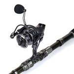 Sougayilang Spinning Fishing Rod and Reel Combos Portable Telescopic Fishing Pole Spinning reels for Travel Saltwater Freshwater Fishing(2.1M/6.89FT)