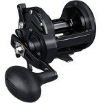 Sougayilang Conventional Reel 50 Trolling Fishing Reel Powerful Drag Fishing Reel for Saltwater Big Game (HSTL Black 50)