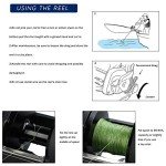 Sougayilang Conventional Reel 50 Trolling Fishing Reel Powerful Drag Fishing Reel for Saltwater Big Game (HSTL Black 50)