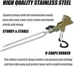 GOLDEAL 2pcs Rod Holders for Bank Fishing, Universal Fishing Rod Rack Stand, 360 Adjustable (2 Pack)