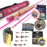 Maxcatch Women's Elegant Pink Fly Fishing Rod: 2/5-weight with Rod Tube (Elegant 6'6'' 2wt 4sec Rod and Reel Combo)