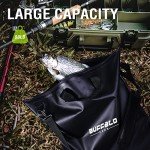 Buffalo Gear Fish Bag 25x23 inch with Airtight Waterproof Zipper Tournament Weigh-In Bag, Black