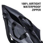 Buffalo Gear Fish Bag 25x23 inch with Airtight Waterproof Zipper Tournament Weigh-In Bag, Black