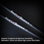 MerryYard Seahawk II Casting Fishing Rods,High Performance Carbon Blank 24T+30T,Stainless Steel Line Guides w/Zirconium Oxide Rings Tip Top (Cast-6'0"-L-F-2pcs)