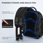 KastKing BaitSpace Standard Fishing Tackle Sling Bag, Water-resistant Backpack & Sling Pack for Bank, Wader & Boat Fishing, Rod & Beverage Holder, Adjustable Straps, Durable Nylon Fabric