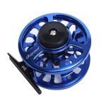 Raprance Fly Fishing Reel,CNC-Machined Aluminum Alloy Fly Reel Large Arbor Fly Reel, 3/4, 5/6, 7/8 wt Blue(7/8wt)