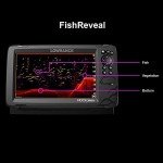Lowrance HOOK Reveal 5 SplitShot - 5-inch Fish Finder with SplitShot Transducer, Preloaded C-MAP US Inland Mapping (Renewed)