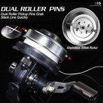 Sougayilang Spincast Fishing Reel, Easy to Use Push Button Casting Design，High Speed 3.9 :1，All-Metal Gears, Changeable Right/Left-Hand Retrieve, Includes Monofilament Line