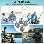 Sumind 20 Pieces Egg Sinkers Fishing Bass Weights Drop Fishing Bottom Tackle Casting for Olive Freshwater Saltwater, 10g, 3/8oz