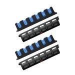 Vertical Fishing Rod Holders Wall-Mounted – Simple Deluxe Fishing Rod Rack, Great Fishing Pole Holder and Rack for Garage, Fishing Pole Holders Up to 6 Rods or Combos in 13.6 Inches, 2 Pairs Blue