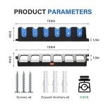 Vertical Fishing Rod Holders Wall-Mounted – Simple Deluxe Fishing Rod Rack, Great Fishing Pole Holder and Rack for Garage, Fishing Pole Holders Up to 6 Rods or Combos in 13.6 Inches, 2 Pairs Blue