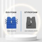 Vertical Fishing Rod Holders Wall-Mounted – Simple Deluxe Fishing Rod Rack, Great Fishing Pole Holder and Rack for Garage, Fishing Pole Holders Up to 6 Rods or Combos in 13.6 Inches, 2 Pairs Blue