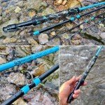 Sougayilang Fly Fishing Rod, Lightweight Ultra-Portable 4 Pieces 5/6wt Graphite 9' Fly Rod for Complete Starter with SuperPolymer Handle-Blue