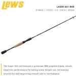 Lew's Laser SG1 6'6" Medium 2-Piece Spinning Rod