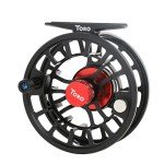 Maxcatch Toro Series Fly Fishing Reel with Large Arbor, CNC-Machined Aluminum Alloy Body: 3/4, 5/6, 7/8 wt in Blue, Green, or Black (Black, 5/6 wt)