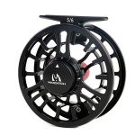 Maxcatch Toro Series Fly Fishing Reel with Large Arbor, CNC-Machined Aluminum Alloy Body: 3/4, 5/6, 7/8 wt in Blue, Green, or Black (Black, 5/6 wt)