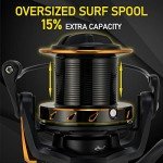 Dr.Fish Saltwater Spinning Reels, Full Metal Surf Fishing Reel, 13 +1 BB, 45 LB Max Drag Ocean Sea Fishing Reel, Heavy Duty Long Cast Offshore Trolling Reel Beach Casting