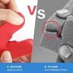 Simple Deluxe Horizontal Fishing Rod Holders Wall-Mounted - Fishing Rod Rack Great Fishing Pole Holder for Garage, Fishing Rod Rack Holds Up to 6 Rods, 13.6'' Red, 1 Pair Simple Deluxe