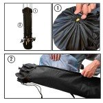 KASTUN Fishing Rod Bag - Double-Shoulder Case, 600D Oxford Fabric, Multifunction Large Capacity Waterproof Tackle Bag, Fishing Gifts for Men (Black)