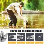 Gourami Fishing Weights Sinkers,Lead Split Shot Weights,Removable Round Fishing Sinkers
