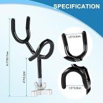 weyleity Fishing Rod Holders for Boat 4Pcs of 20 Degree 4 Inch Sure Grip Steel Rod Boat Holder Fishing Rod Holder with Mounting Base Boat Rod Holders for Fishing