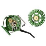 Bigchub Semi-Automatic Fly Fishing Reel, CNC Machined Aluminum, Quick Line Retrieval, Adjustable Drag, Quick Spool Removal, Freshwater Lake Stream Pond Fishing