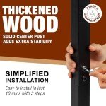 Ghosthorn Fishing Rod Holders for Garage 360 Degree Rotating Fishing Pole Rack, Floor Stand Holds up to 16 Rods Wood Fishing Gear Equipment Storage Organizer, Fishing Gifts for Men