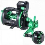 Sougayilang Line Counter Trolling Fishing Reel,Conventional Level Wind Trolling Reel, Graphite Body, Durable Stainless-Steel and Brass Gears, Large Line Capacity, Powerful Carbon Disc Drag-RZC20R