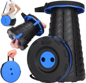 Fishboy Portable Collapsible Fishing Stool - 400lbs Capacity