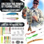 PLUSINNO Fishing Backpack with Tackle Boxes, Waterproof Fishing Sling Tackle Bag for Fishing Gear with Rod Holder, Fishing Gifts for Men with Fishing Lures, Fishing Pliers, Fish Lip Gripper.